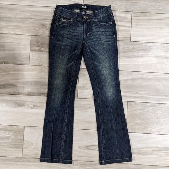 Touch NFL Steelers Boot Cut Jeans Dark/Medium Blue Size 26 - Picture 1 of 6